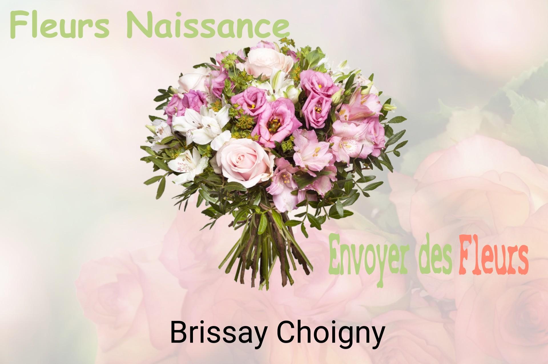 Bouquet de fleurs de naissance livré à Brissay-Choigny