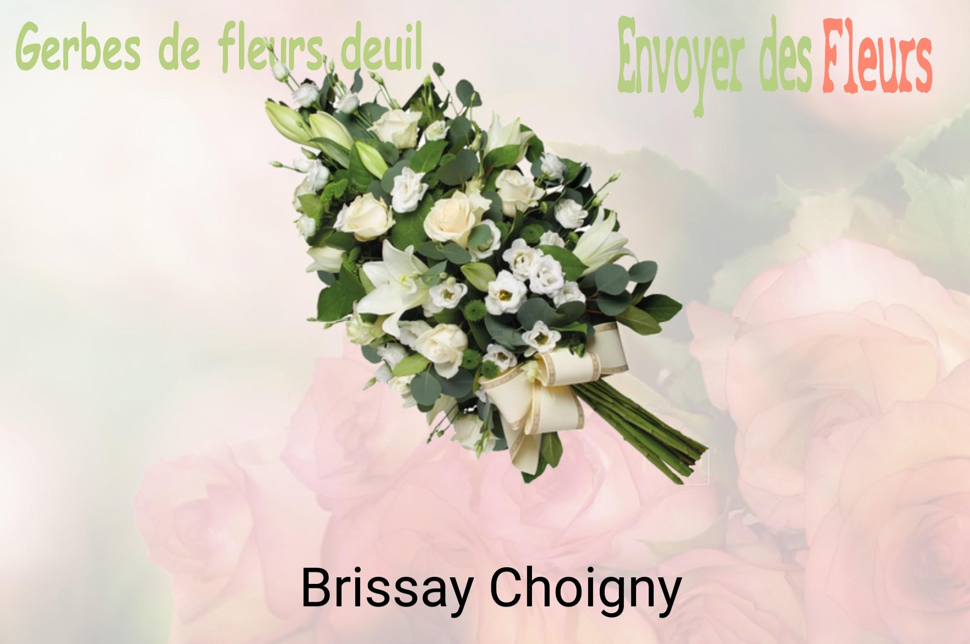 Gerbe de fleurs de deuil livrée à Brissay-Choigny